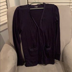 J Crew Navy Cardigan with Pockets